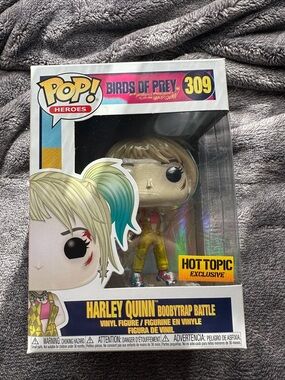 Funko Pop! Heroes Harley Quinn (Boobytrap Battle) - Teal & Blonde Hair